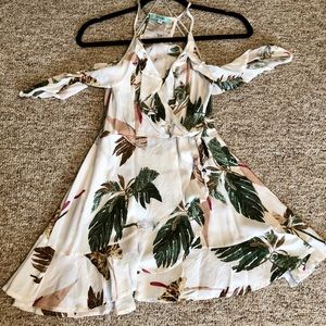 Off shoulder floral dress